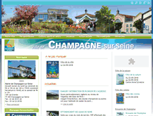 Tablet Screenshot of champagne-sur-seine.fr